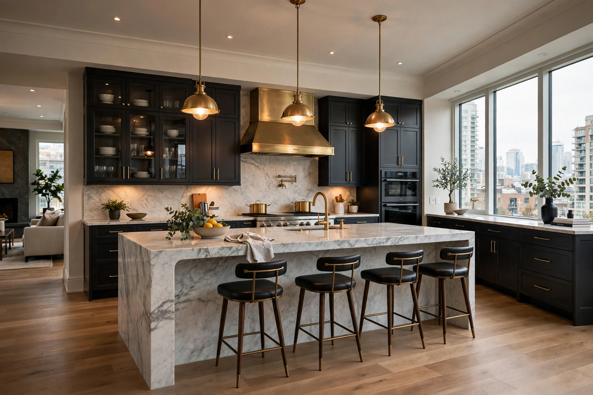 Major home renovation, luxury kitchen in Toronto